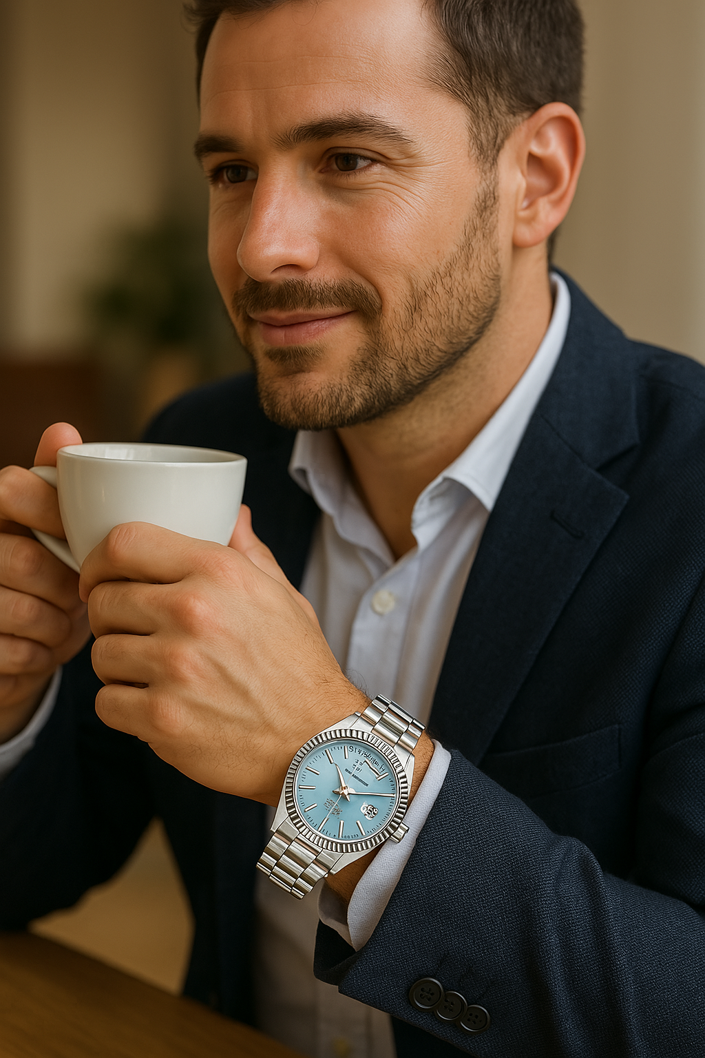Montre Automatique pour Homme Premium – Acier Inoxydable, Auto-Remontante, Fonction Calendrier – Style Polyvalent pour Toutes les Occasions
