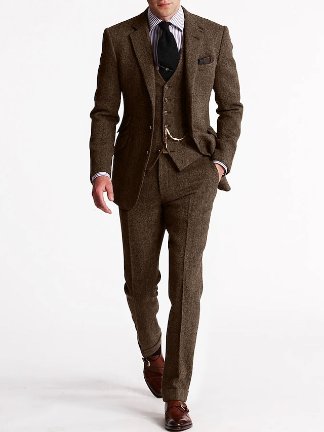 Costume Tuxedo en Tweed pour Hommes | Complet
